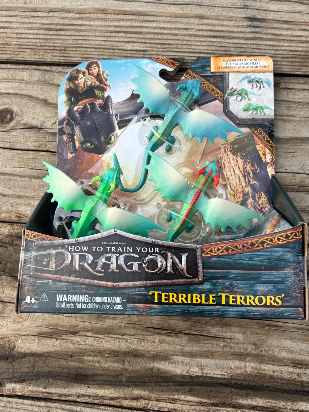 DreamWorks How to Train Your Dragon Terrible Terrors Dragon 3 pack Toy set